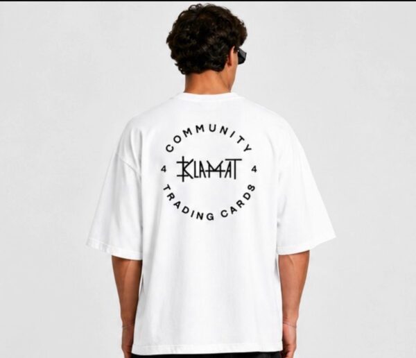 KlaMat Community Oversize Majica Bela Ledja