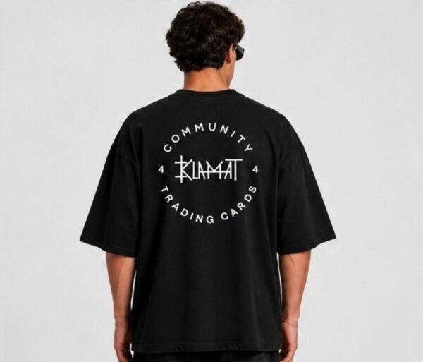 KlaMat Community Oversize Majica Crna ledja