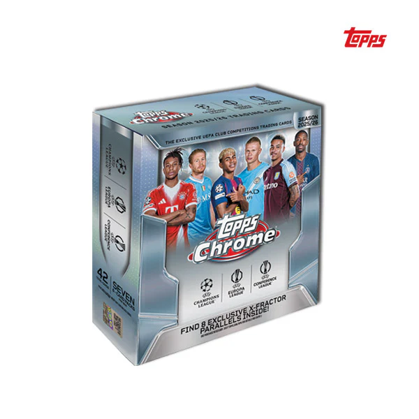 Topps Chrome UEFA Club Competitions 2025-26 – Mega Box